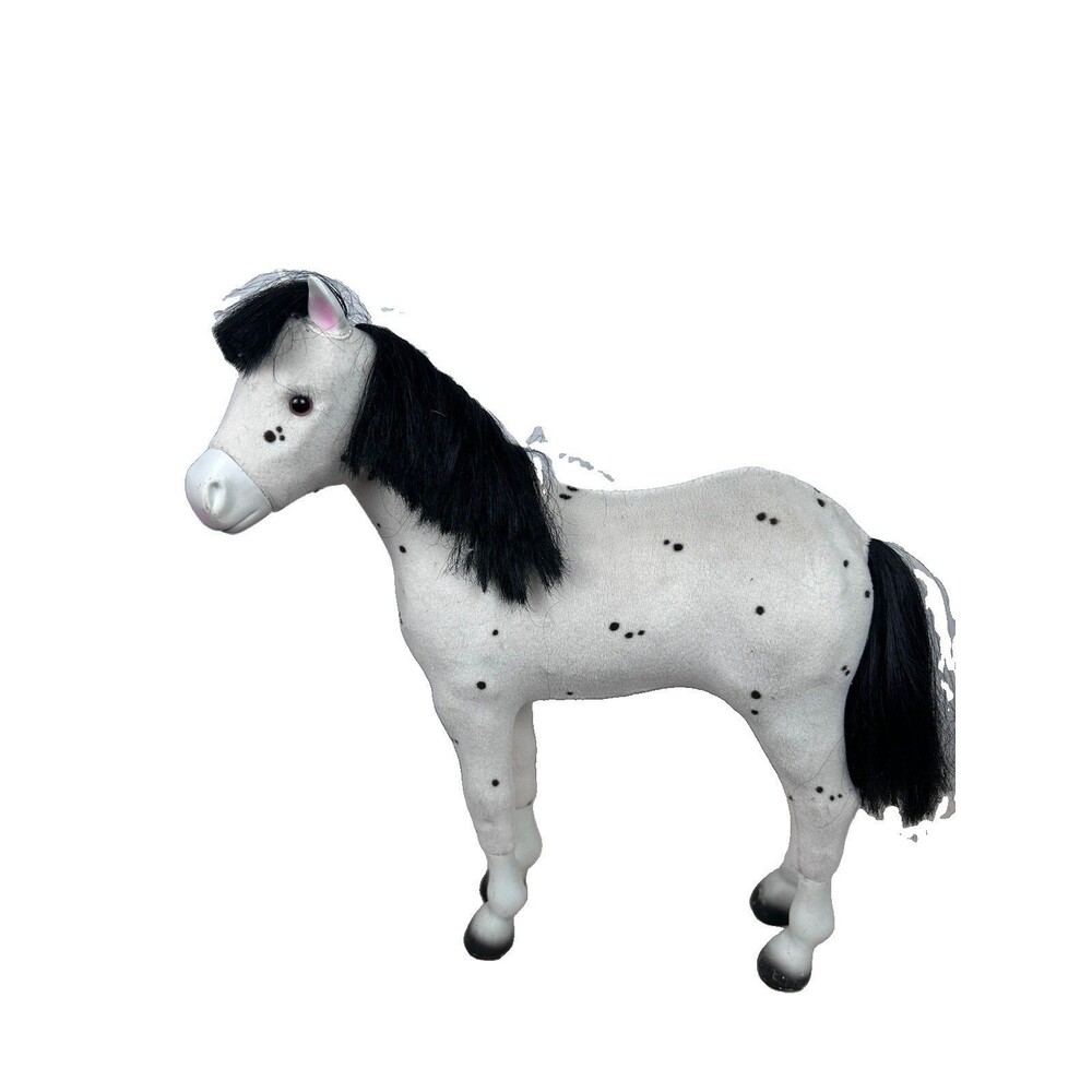 American Girl Doll Sparks Flying Kaya's Foal 13" Horse Toy White Black Spots AG
